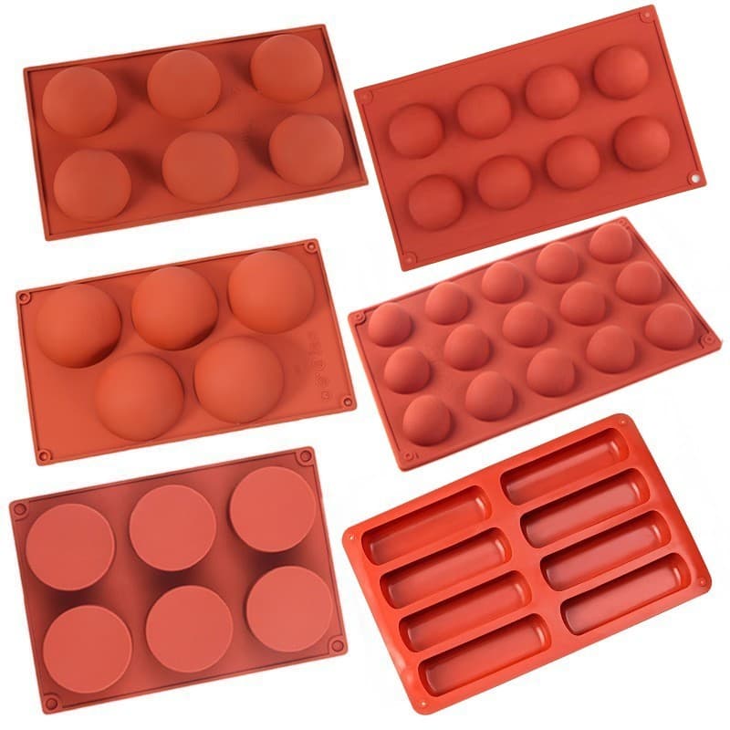 Silicone Handmade Soap Cake Mold Round Muffin Cup Cookie Cake Baking Mold Ice Cream Jelly Scented Candle