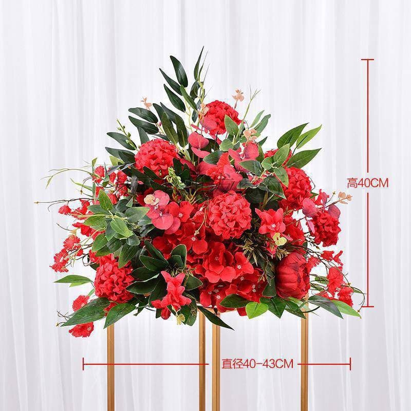 New type of road leading flower wave floral art candlestick table flower stage scene layout silk flower art leading flower new style wedding wedding