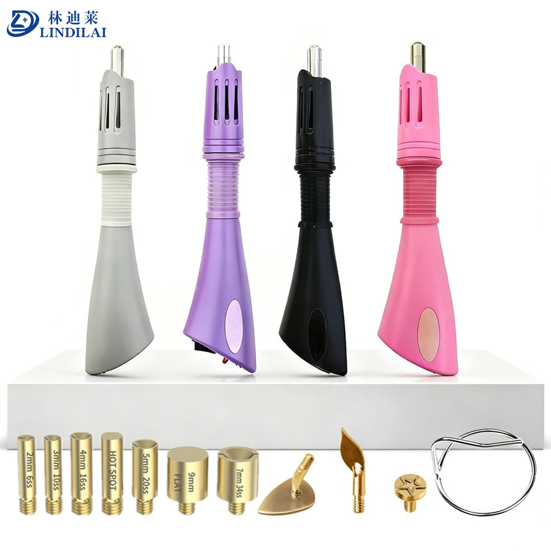 Portable Rhinestone Applicator with 10 Interchangeable Tips, EU/US Plug, Rhinestone Pen for DIY Clothing Iron-on Designs