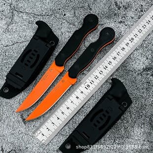 TOPS Nile Fixed Blade Knife Black Handle Orange Blade Export Hot Outdoor Survival Knife Portable G10 Handle