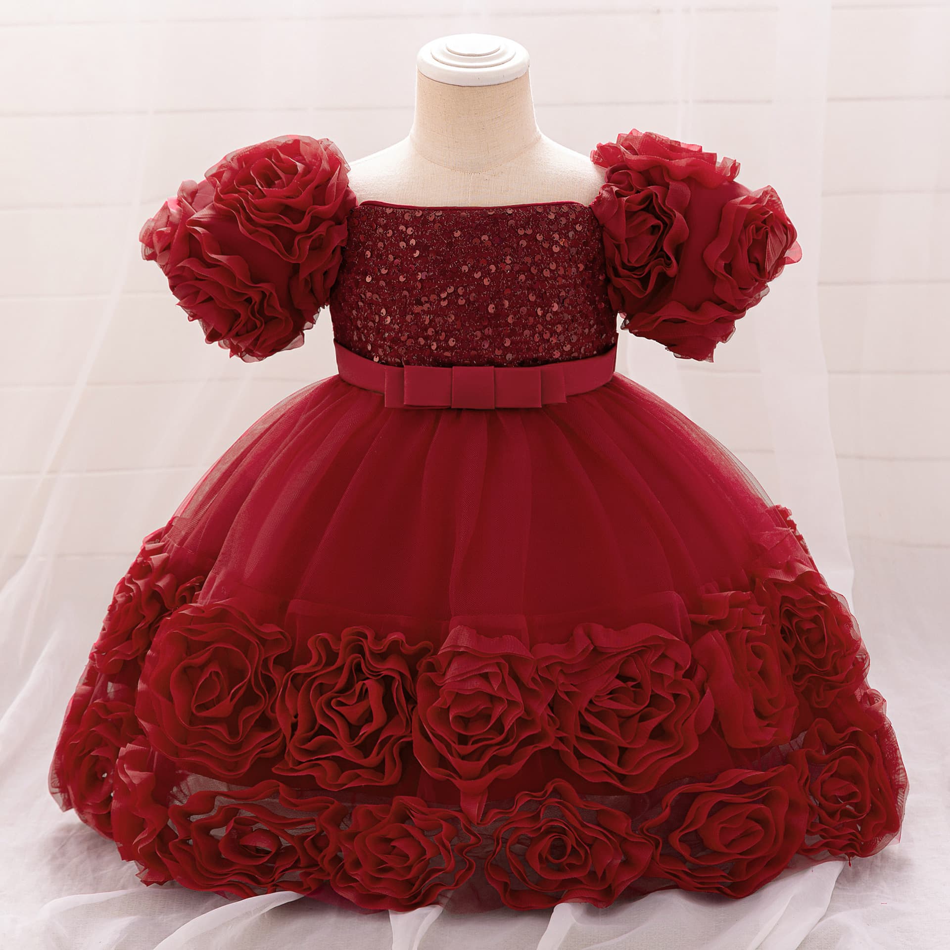 Girls dress princess dress baby dresses dress dress children bud sequin host piano performance dress