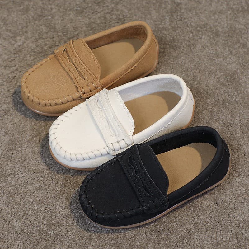 Children's Leather Shoes British Casual Style 1-3 Years Toddler Loafers Fashion New Girl Baby Shoes