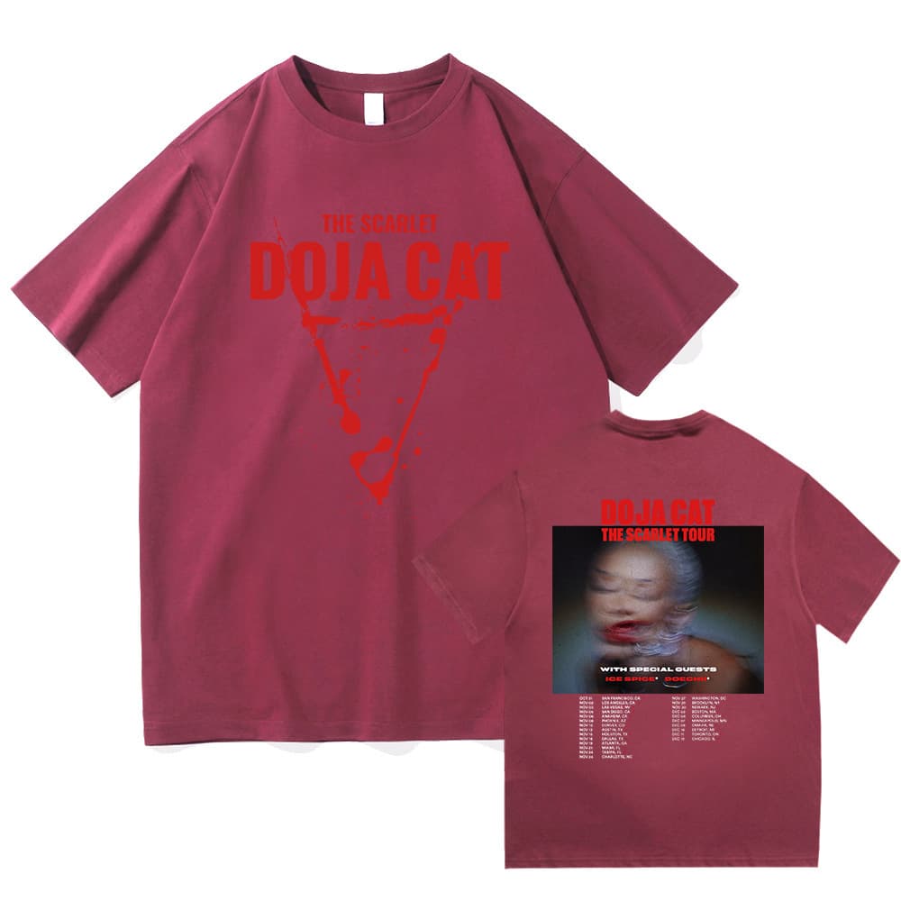 2023 Hot Scarlet Doja Cat Hoodie Hip Hop Music T-Shirts Man