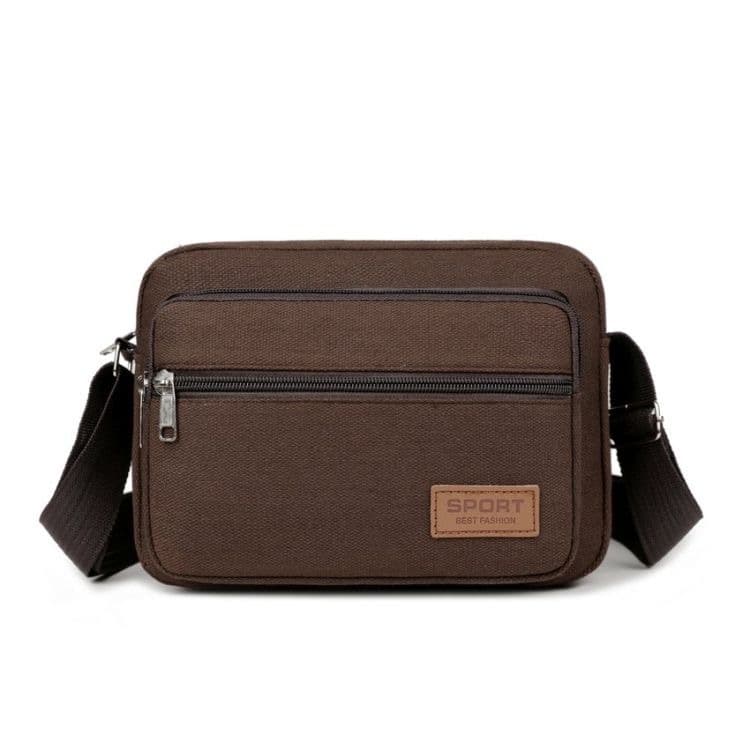 Cross-border New Shoulder Bag Large Capacity Crossbody Commuter Bag Coin Purse Wallet Manufacturer Wholesale Men's Canvas Bag