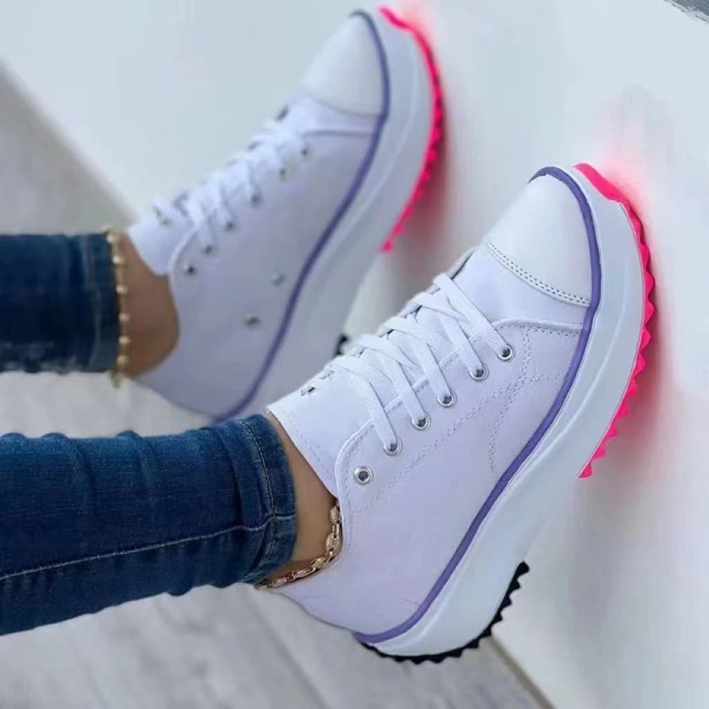 Cross-Border Women Canvas Shoes Foreign Trade Plus Size Sports Casual Shoes Women Summer New European American Thick Sole Slip-On Women Shoes