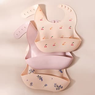Baby Eating Bib Summer Waterproof Baby Drool Bib Feeding Bib Ultra Soft Silicone Food Bib