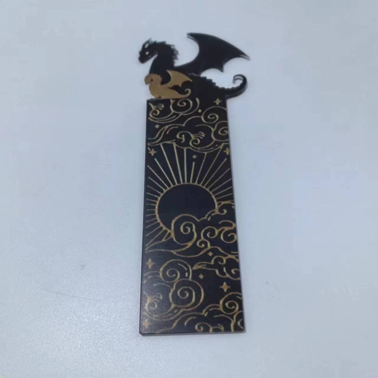 In-Stock Cross-Border Hot Seller Dragon Bookmark Acrylic Bookmark Tag Book Pendant Cross-Border Factory Direct Source