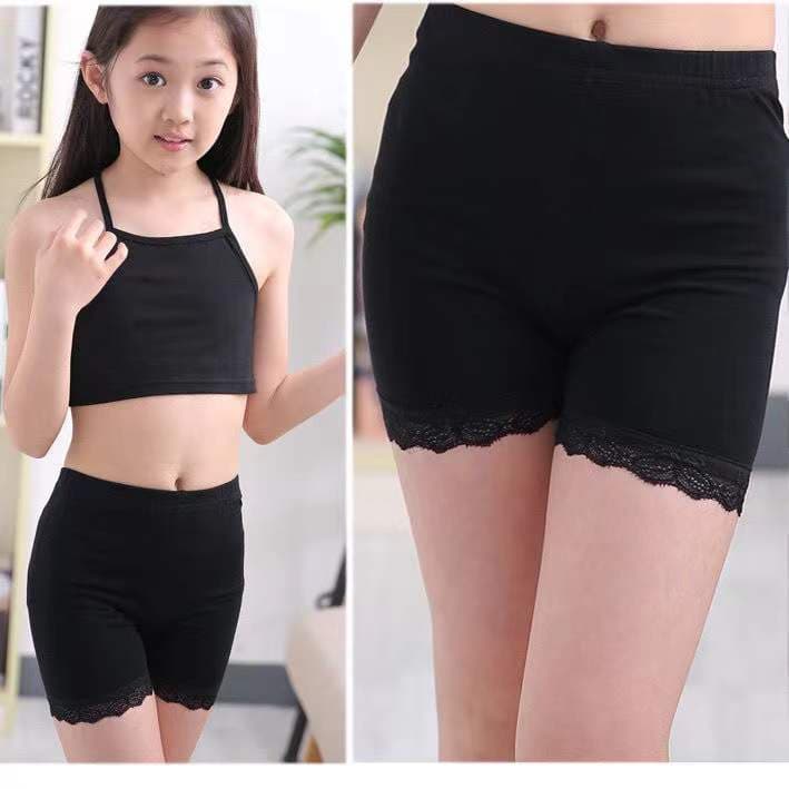New 2022 Girls Safety Shorts Child Age Anti-Light Bottoms Modal Three-quarter Length Underwear Wholesale Kids Clothing