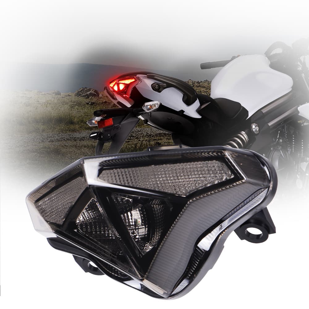 Modified LED motorcycle tail light for 2012-2014 Kawasaki Ninja 650R ER6N