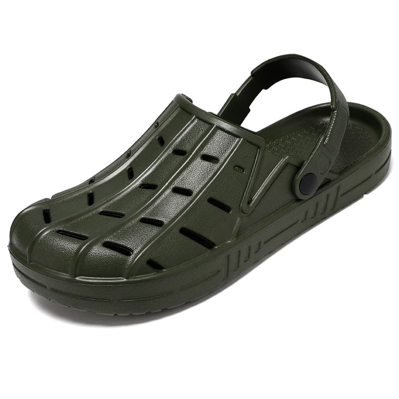 Cross-border Extra Large Size 47-52 Crocs Summer New Men's Closed-Toe Half Slippers Casual Sandals Water Shoes