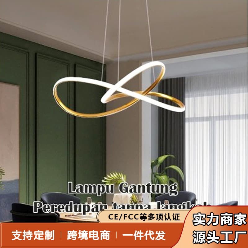Modern Minimalist Mobius Ring Pendant Light Export Quality Factory Wholesale Direct Sales Zhongshan Lighting