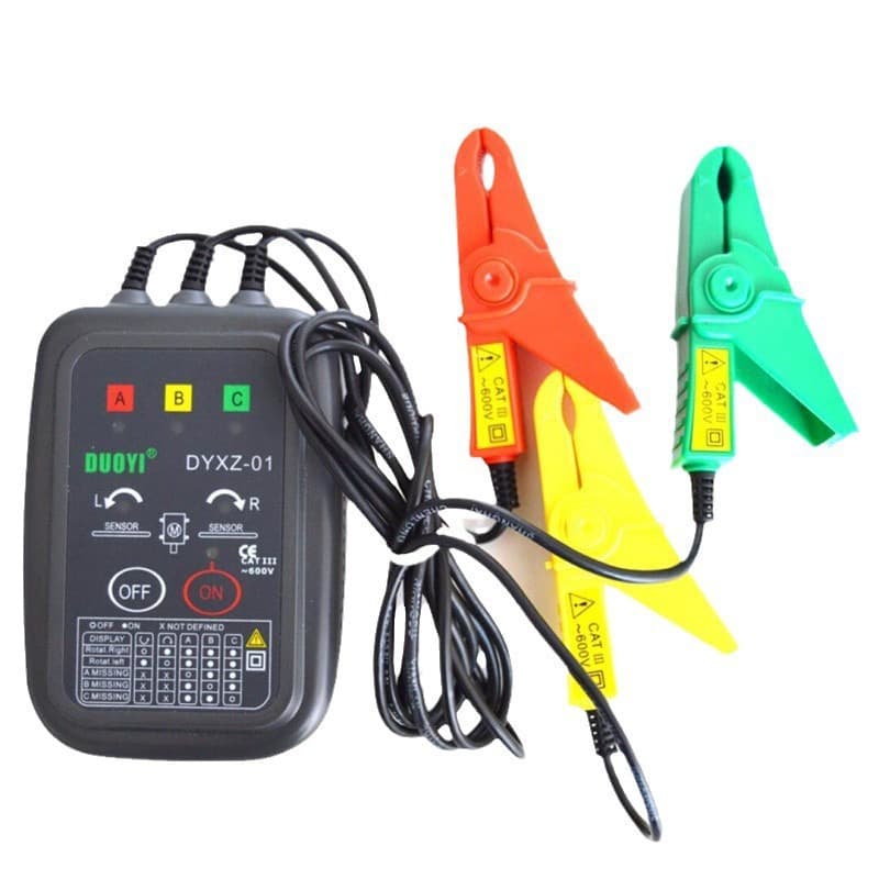 Three-phase electrical phase sequence detection is more than one DYXZ-01 non-contact 02 detection 03 phase meter distinction