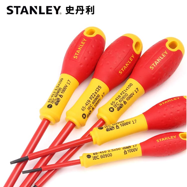 Stanley Insulated Screwdriver Phillips and Flathead Electrician's VDE Driver Imported Screwdriver Tool