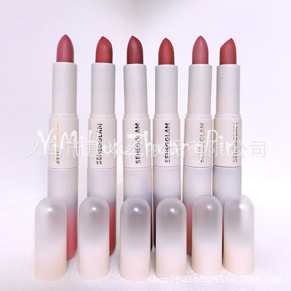 Cross-border New Sheglam Dual-ended Lip Gloss Velvet Moisturizing Long-lasting Lip Glaze Fades Lip Lines Lip Gloss In Stock
