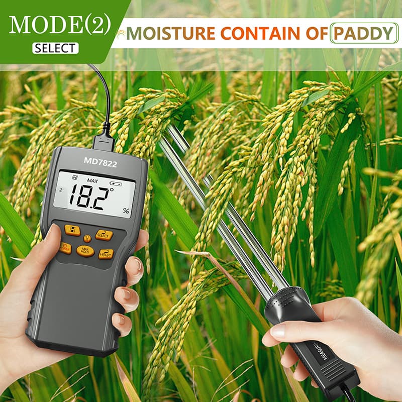 Factory supplies grain moisture meter, digital display, multi-level moisture analyzer, cereal moisture meter measuring instrument MD7822