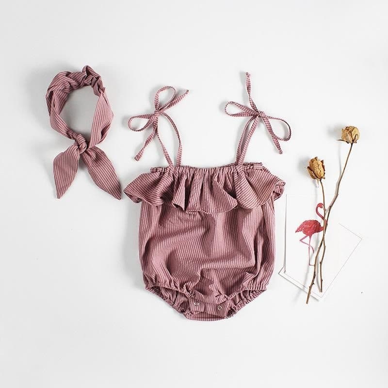 Baby Girl 2026 New Style Sleeveless Bodysuit 0-1 Year Summer 3-6 Months Romper Crawling Suit