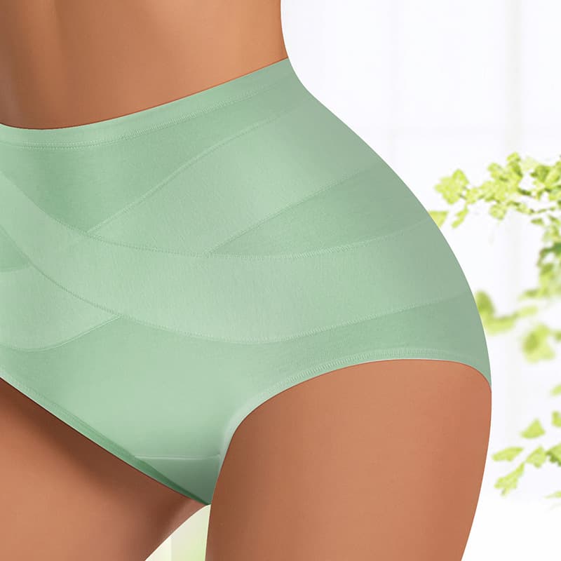 Cross-border US/EU Size High-Waist Shapewear Panties Butt Lifting Tummy Control Triangle Panties Plus Size Women's Slimming Underwear