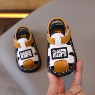 Baby Boys' Soft Sole Walking Shoes with Squeaker, Infant Shoes for 0-3 Years, Summer Squeaky Sandals for Toddlers