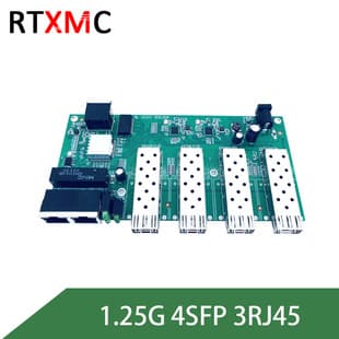 Factory Direct Gigabit 4 Optical 3 Electrical SFP Switch Surveillance Network Single-Mode Fiber Optic Transceiver Media Converter