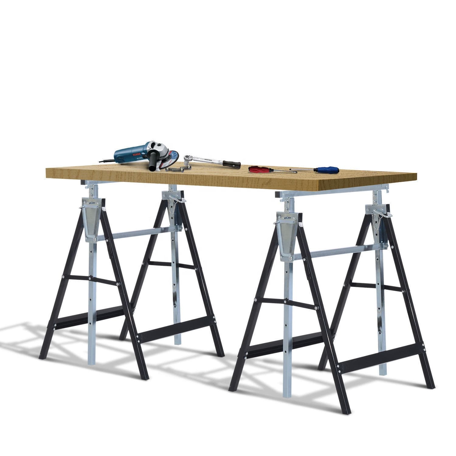 【Cross-border Hot Item】Factory Direct 1pc Lift Stand Adjustable Height 7-Level Tool Rack Support Stand
