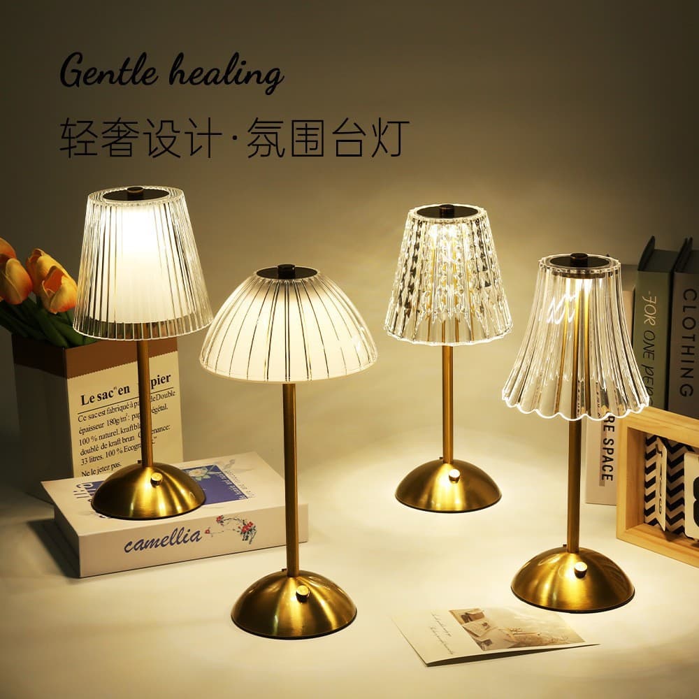 Creative Gift Star Moon Night Light Touch Three-Color Rechargeable Ambient Light Bedroom Solo Living Wholesale Night Light