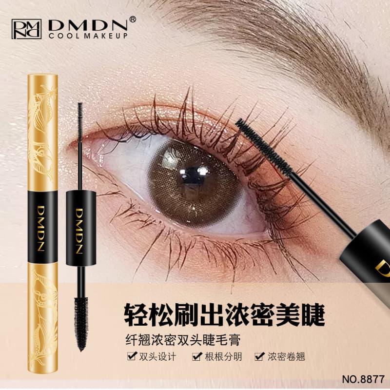 DMDN double-head mascara curls long and thick thin-head mascara small brush head mascara makeup cosmetics