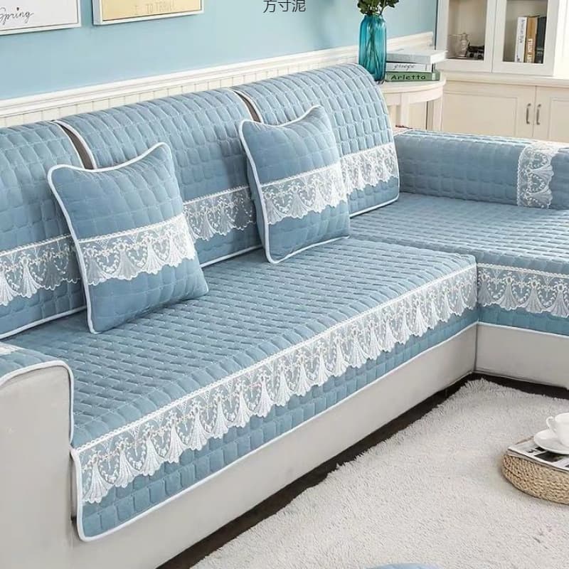 Four Seasons Universal Sofa Cushion Cover Linen Fabric European Pastoral Style Sofa Towel Factory Cross-Border Wholesale