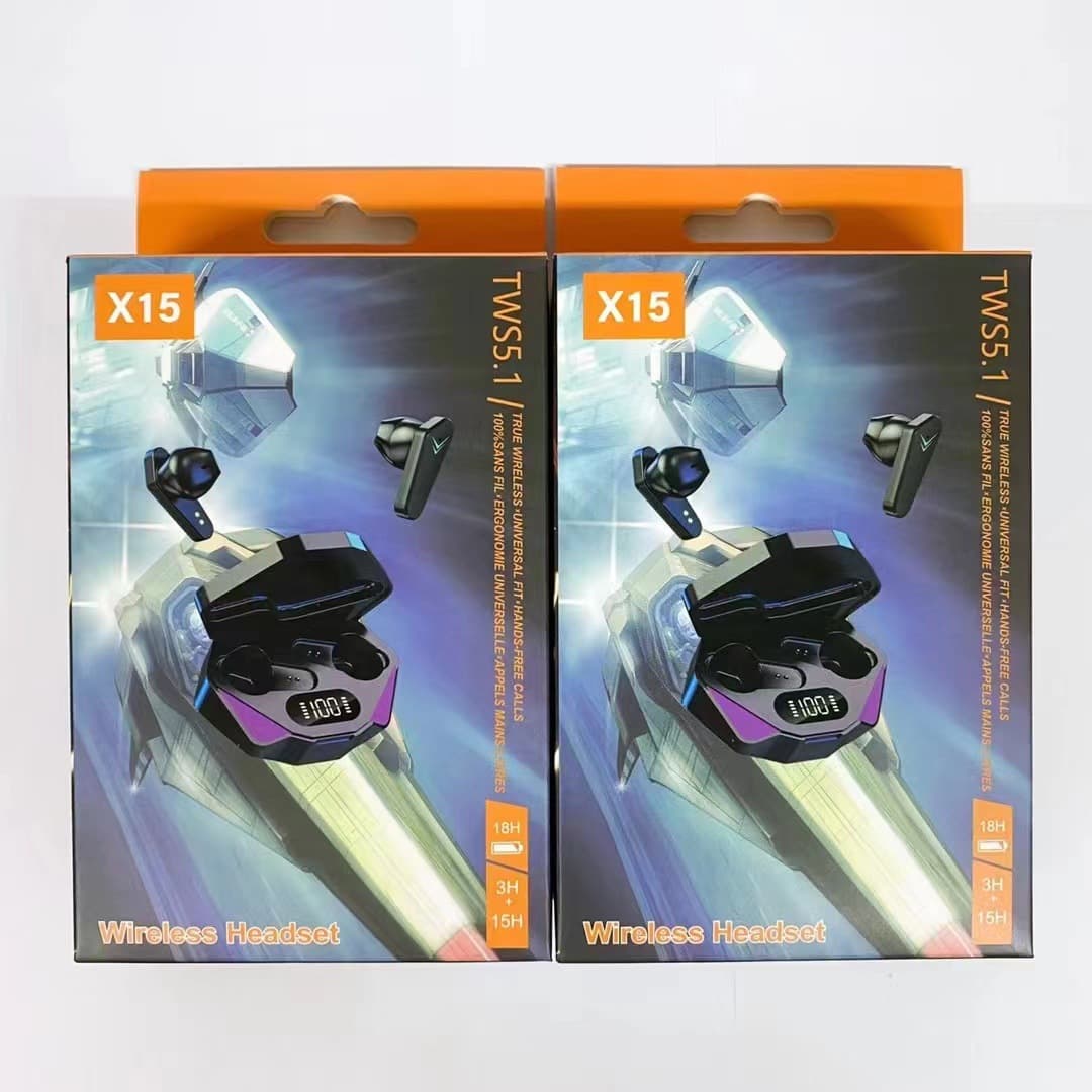 E7S Bluetooth wireless earphones, A6S packaging box, TWS sports X15 universal color box, gift box, in stock.