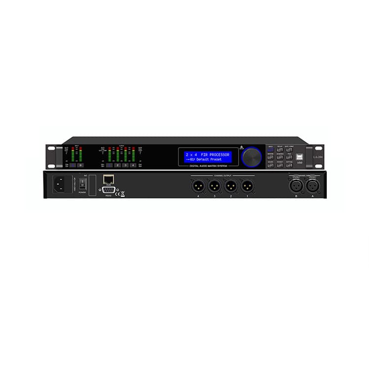 2-In 4-Out Audio Processor Speaker Processing Effects Processor Karaoke Microphone Audio Processor LA-204