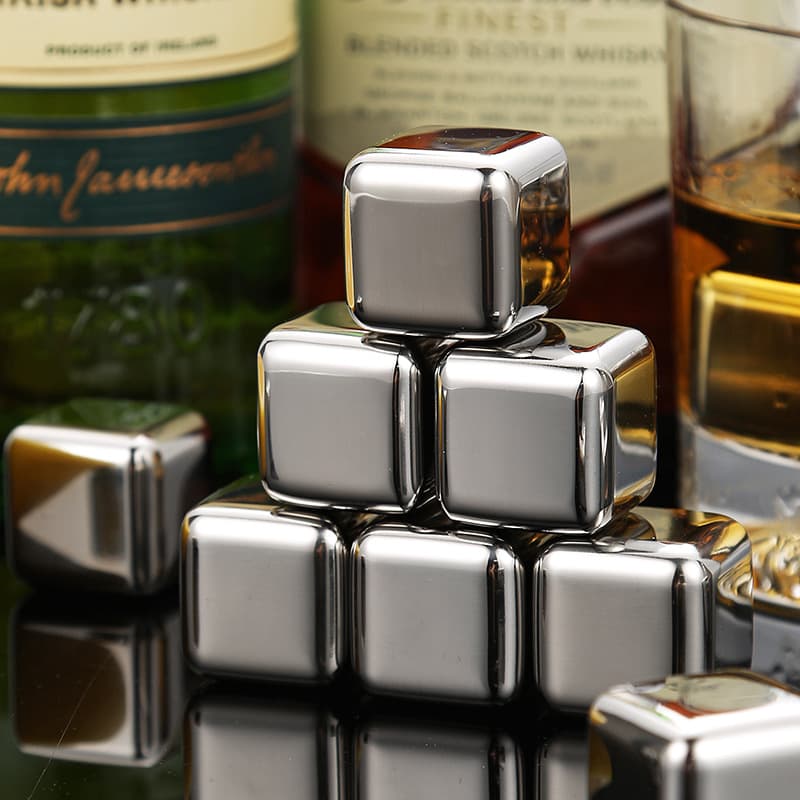 304 Stainless Steel Ice Cubes, Quick-Freezing Ice Particles, Metal Ice Particles for Coffee, Beverages, Whiskey, Bar Accessories, Creative Supplies