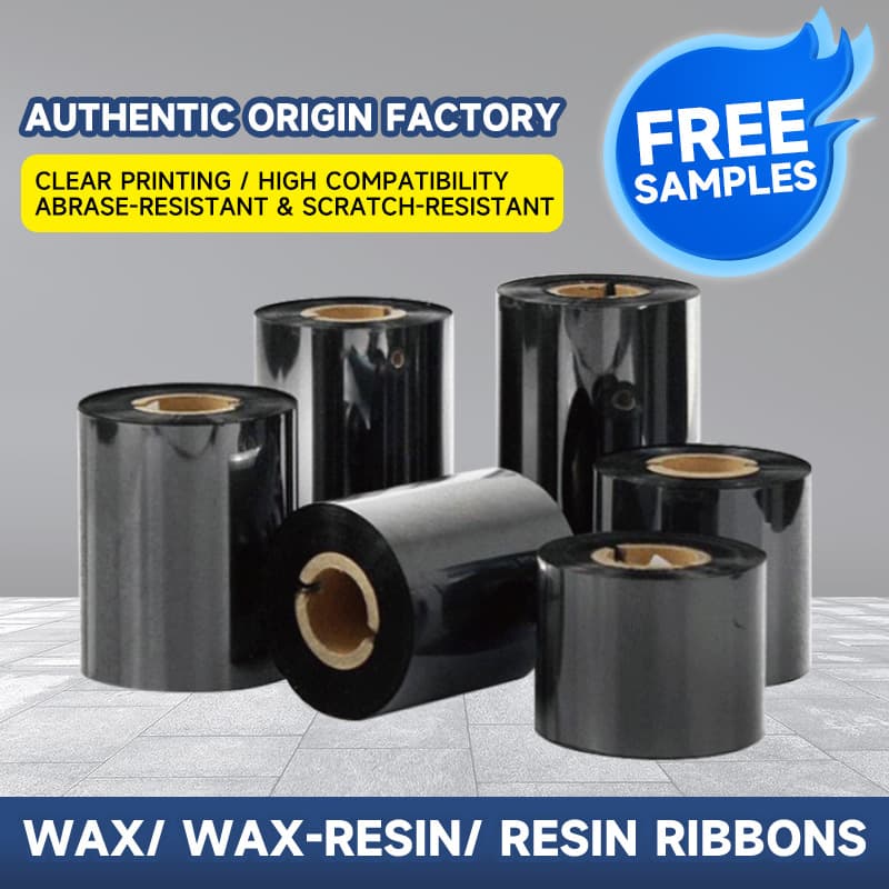 Barcode Ribbon Premium Wax Ribbon Wax-Resin Ribbon Resin Ribbon