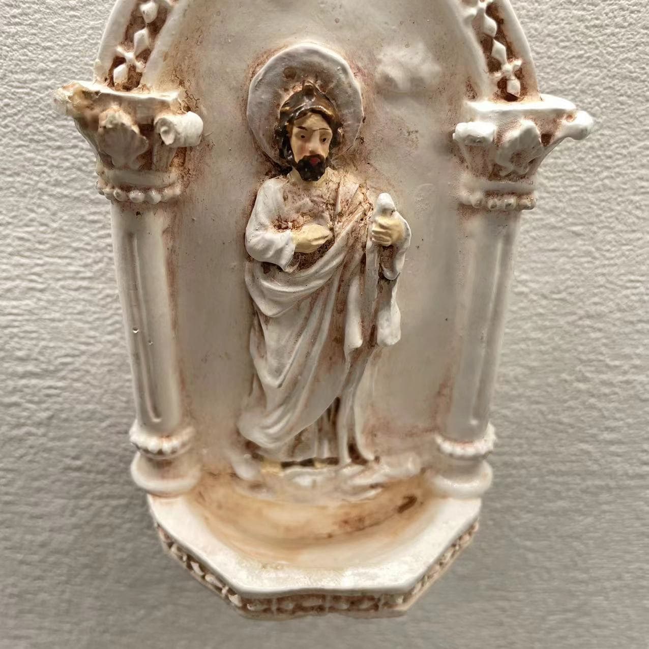Cross-Border Best-Selling Christmas Gift Western Figure Holy Father Holy Water Storage Pendant Resin Hanging Ornament