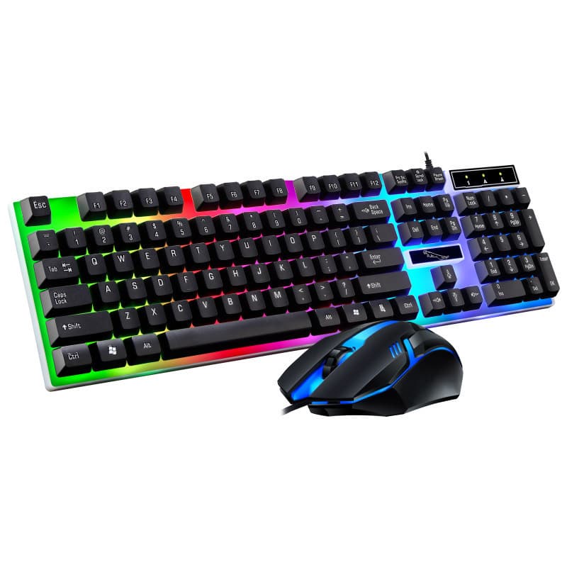 Chase Light Leopard G21B Wired Mechanical Keyboard Mouse Set Wholesale For Computer And Office Equipment From China Mainland