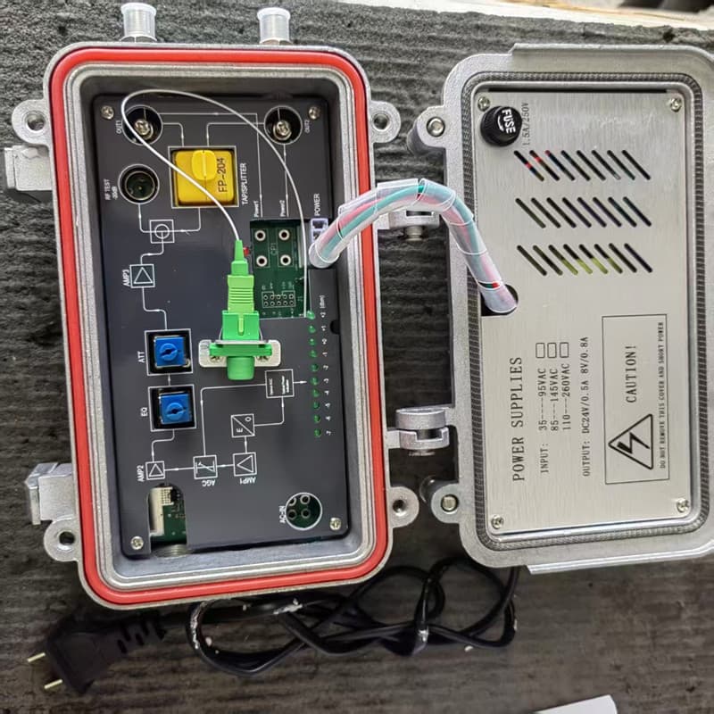 Digital Full-Band Two-Channel Cable TV Optical Receiver, High-Definition CATV Digital DTNB, 60V/220V Factory Direct Supply.