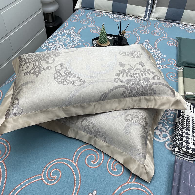 Summer cooling pillowcase, ice silk pillow cover, rectangular cooling pillow, household use, adult pair pack, cooling sensation.