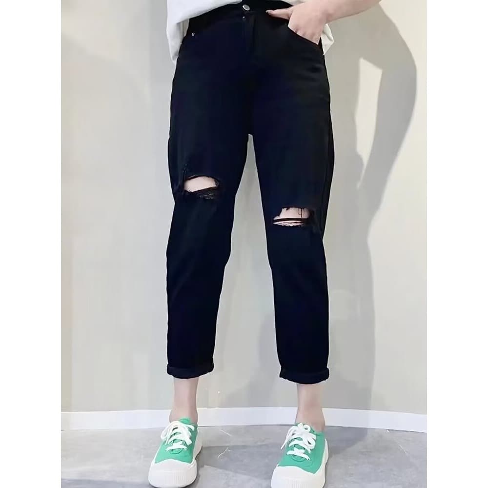 Men's and Women's Pear-Shaped Harem Pants, Summer Casual Straight-Leg Pants, Loose Slimming Plus Size Jeans