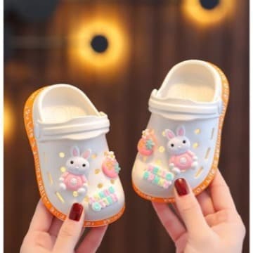 EVA Children's Slippers Summer Indoor Non-Slip Soft Baby Boy Clog Shoes Toe-Covered Infant Toddler Girl Sandals