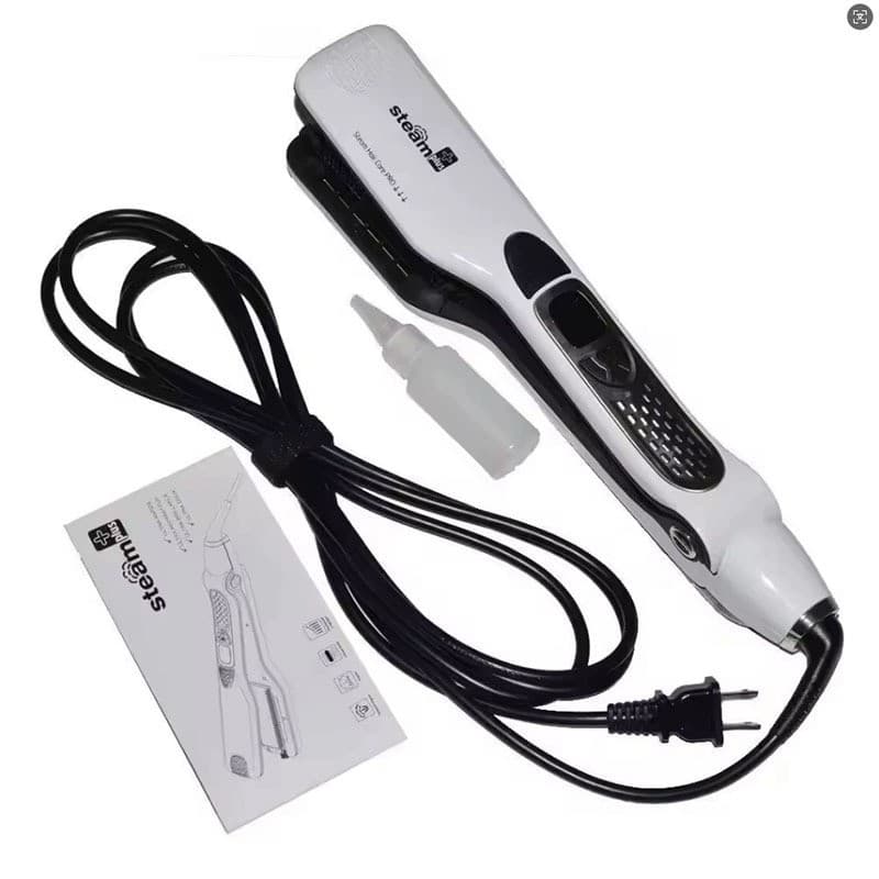 Cross-border supply of wide plate steam hair straightener, negative ion constant temperature ceramic plate, non-harming hair salon and perm artifact wholesale