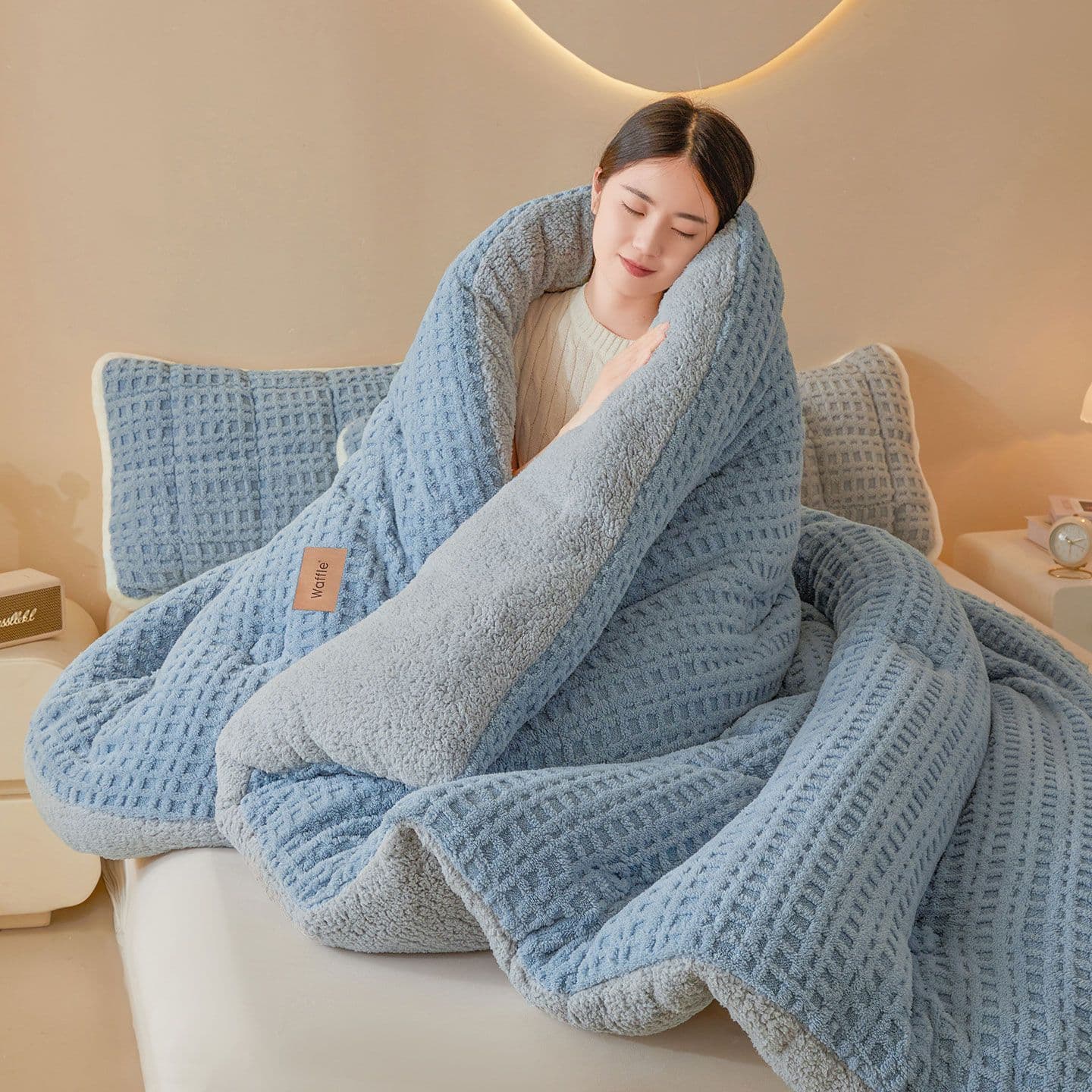 Lamb fleece thickened winter quilt, milk fleece quilt, cotton quilt core, single dormitory 6/8/10 jin