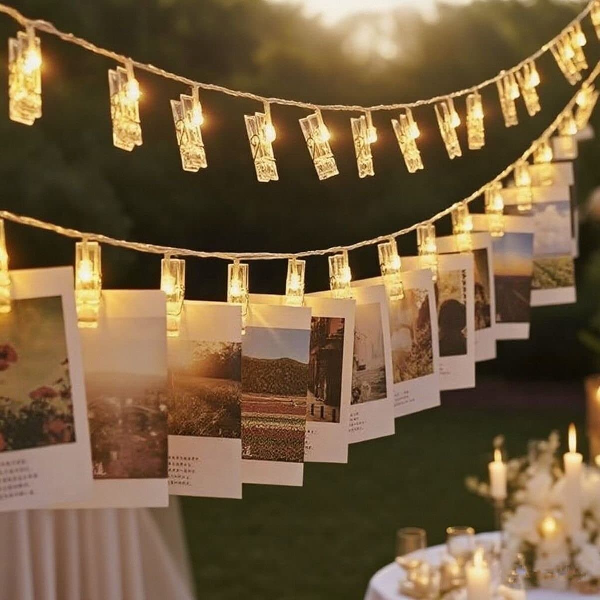 LED Clip Light String Decorative Lights, Fairy Lights, Birthday Celebration, Romantic, Photo Wall Ambiance Light