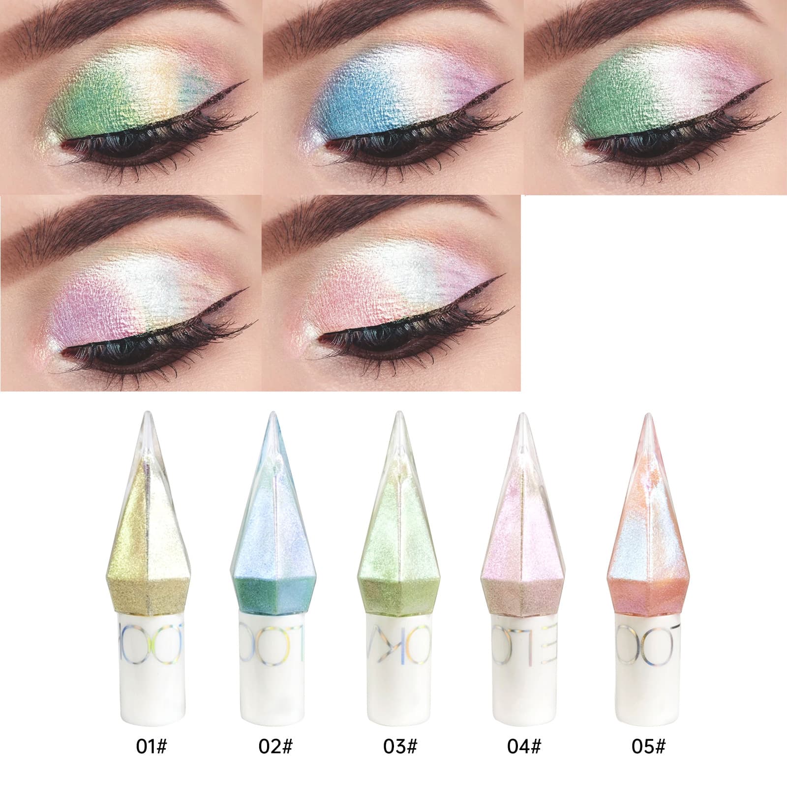 Cross-border LOOKAVE Single Diamond Shimmer Eyeliner Liquid Pearl Glitter ShimmerEyeliner Eyeshadow Pearl Gem