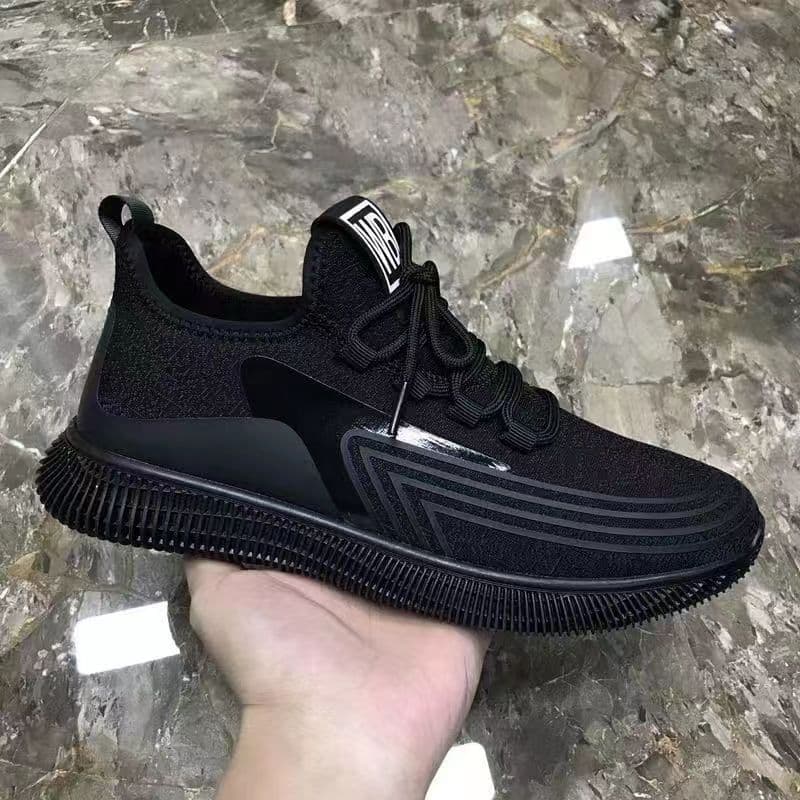 Sports Men's Shoes Men's New Running Shoes Breathable Non-Slip Wear-Resistant Casual Running Korean Style Trendy Student Shoes Men