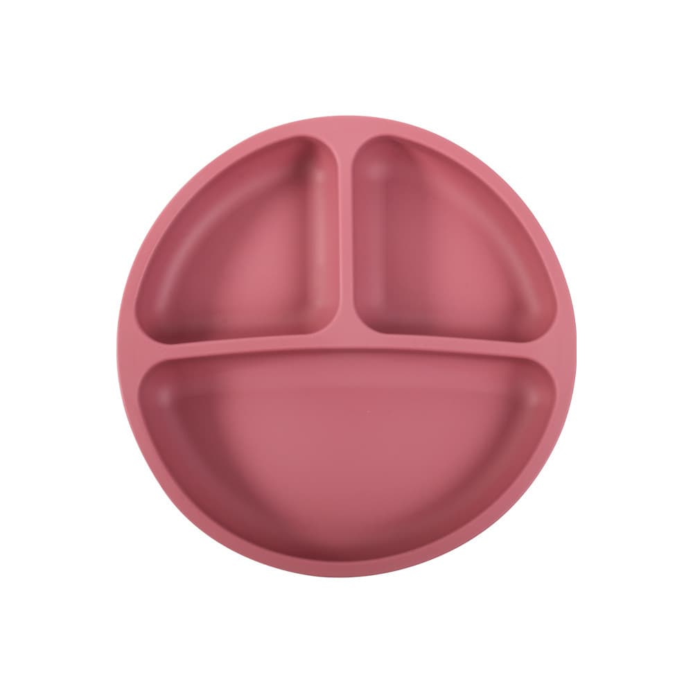 Baby Silicone Suction Plate Set with Integrated Suction Base for Infant Feeding and Toddler Meals
