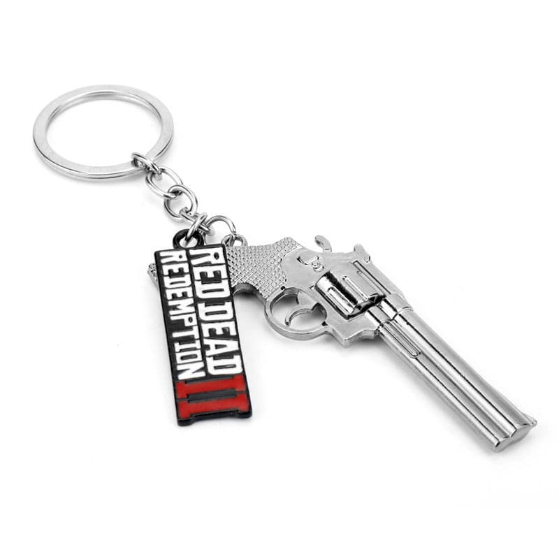 Game Red Dead Redemption 2 Revolver Weapon Model Letter Tag Pendant