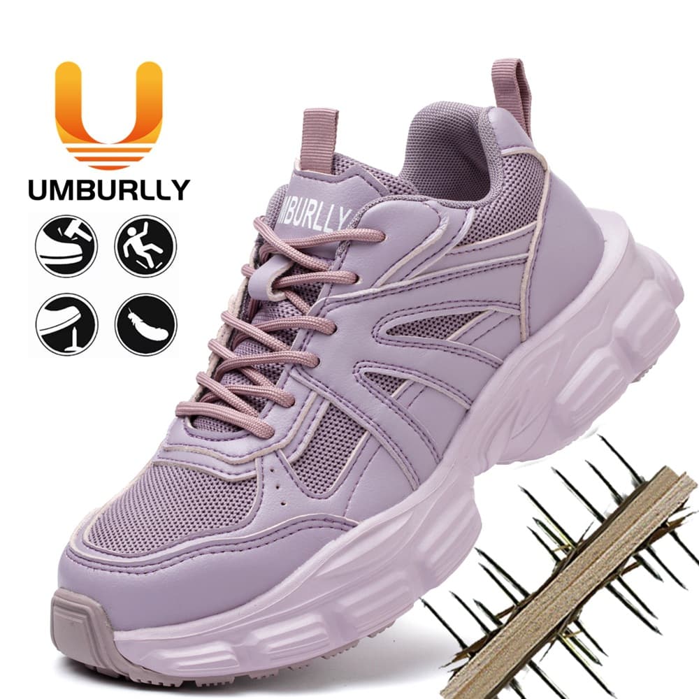Cross-border Women's Safety Shoes, Anti-Smash and Anti-Puncture, All-Season Style, Steel Toe Protective Footwear