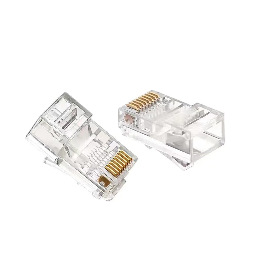 Category 5e RJ45 connectors for network cables, 8P8C surveillance router connectors, factory direct supply.