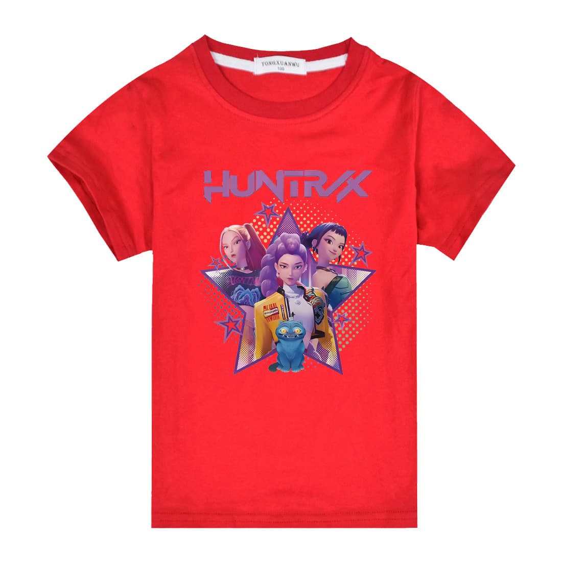 In Stock Kpop Huntress Girl Group Kids Summer Short Sleeve Cotton T-Shirt T0303