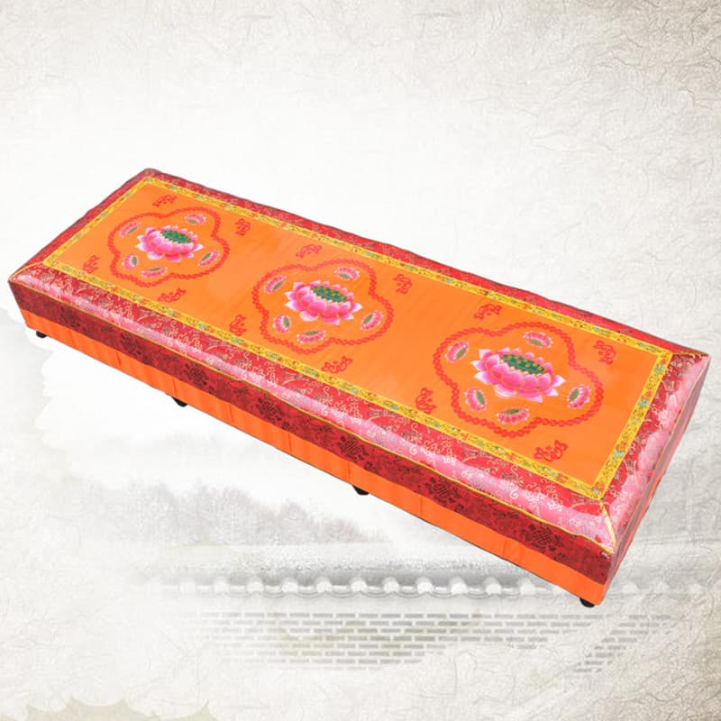 Worship mat, multi-layer solid wood board, lotus kowtow, kneeling mat, non-slip and durable futon, worship mat for three or more people