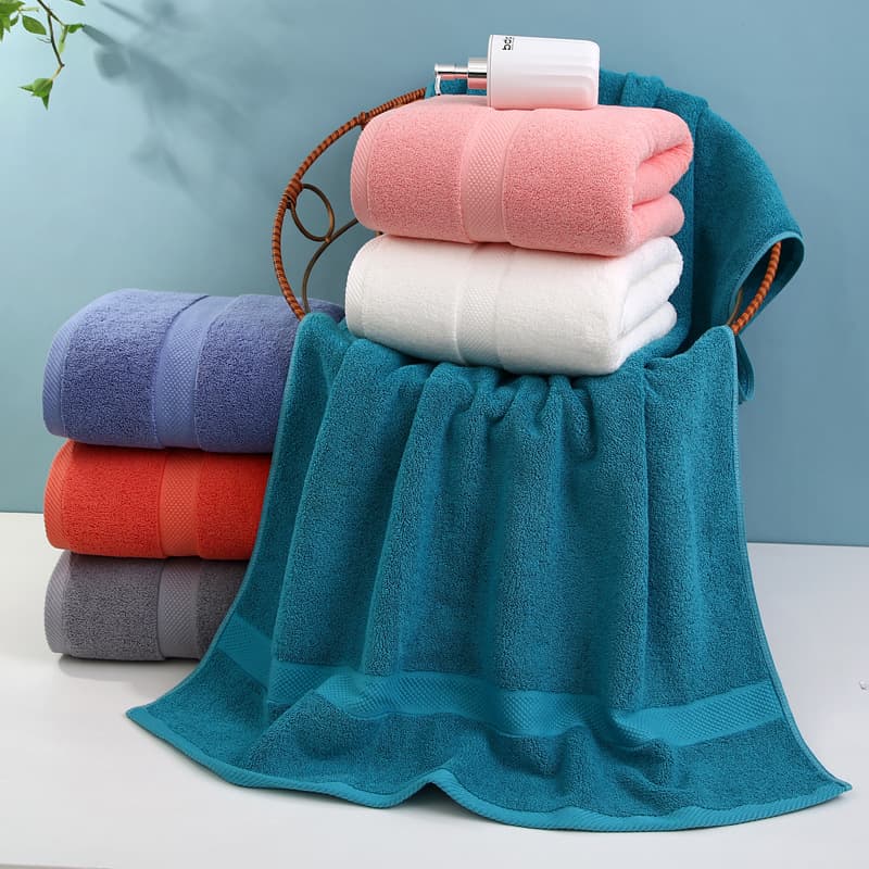 Adult Bath Towel 80x160 Bathing Swimming Beach Towel Export Cotton Wholesale Hotel Towel