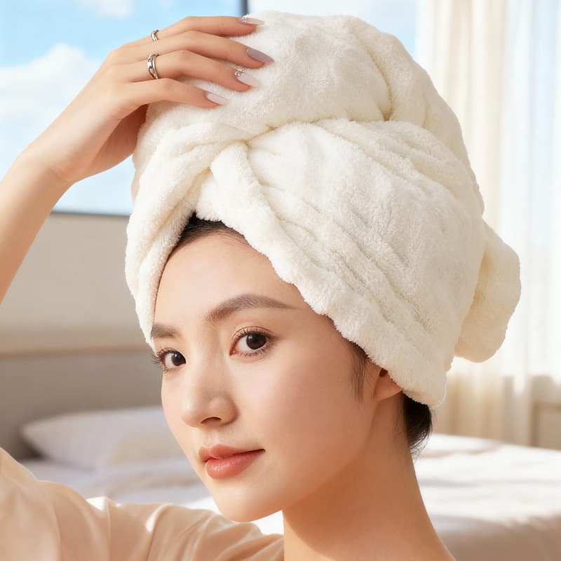 2025 New Thickened Hair Drying Hat, Super Absorbent and Quick-Drying, Women's Hair Drying Towel, Hair Wrap, Shower Cap